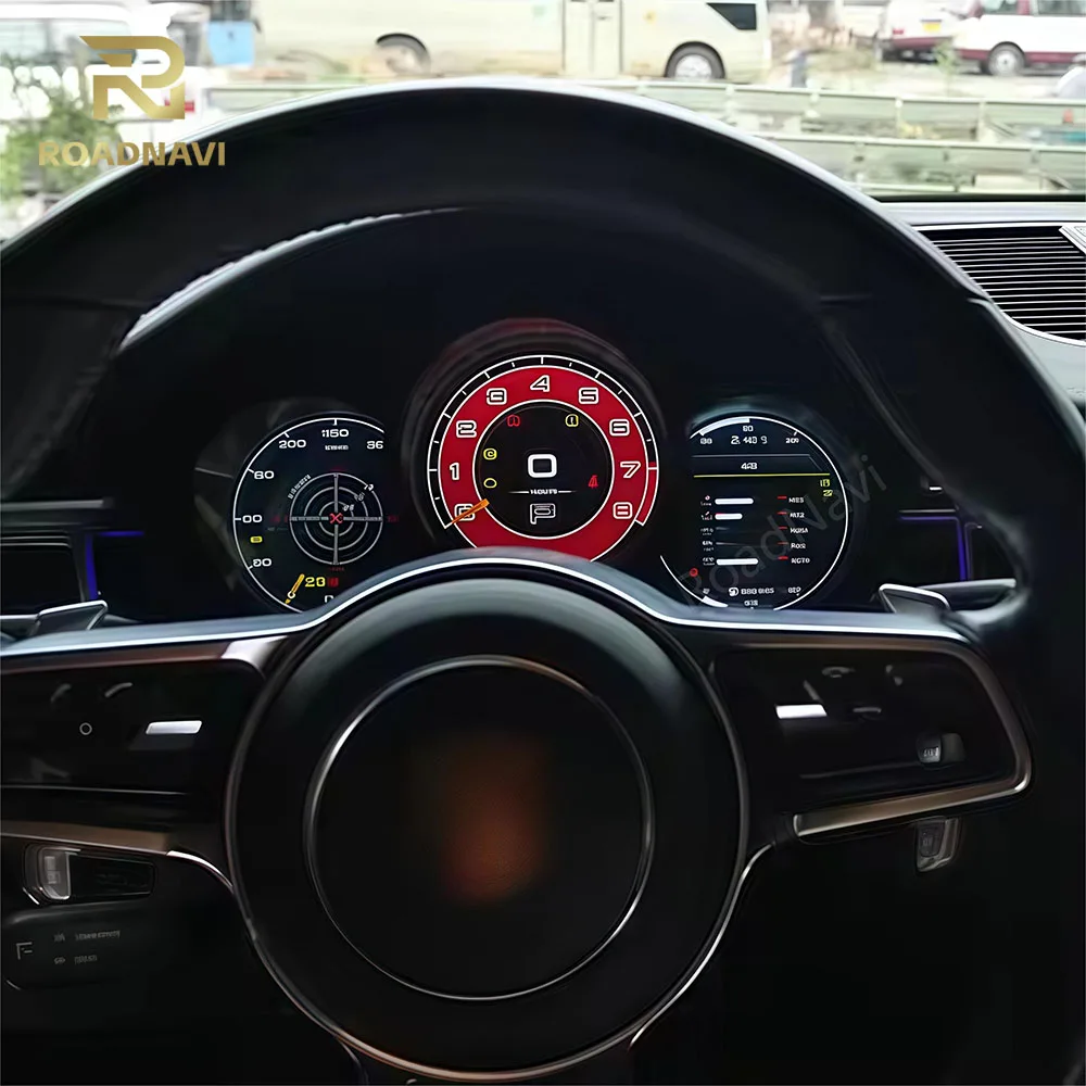 RoadNavi ポルシェ用 デジタルメータークラスター 液晶ダッシュボード