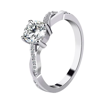 Custom rings jewelry women sizer couple 925 sterling silver moissanite engagement diamond ring