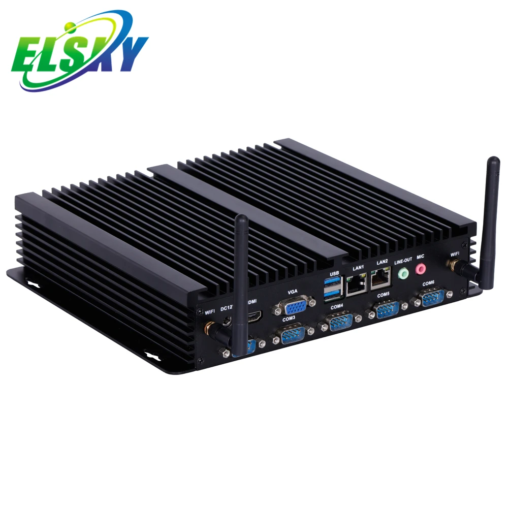ELSKY Industrial PC with Processor 4th Gen Core I3 4010U 4030U Bay Trail SOC Chipset VGA HD_MI LVDS IPC6000