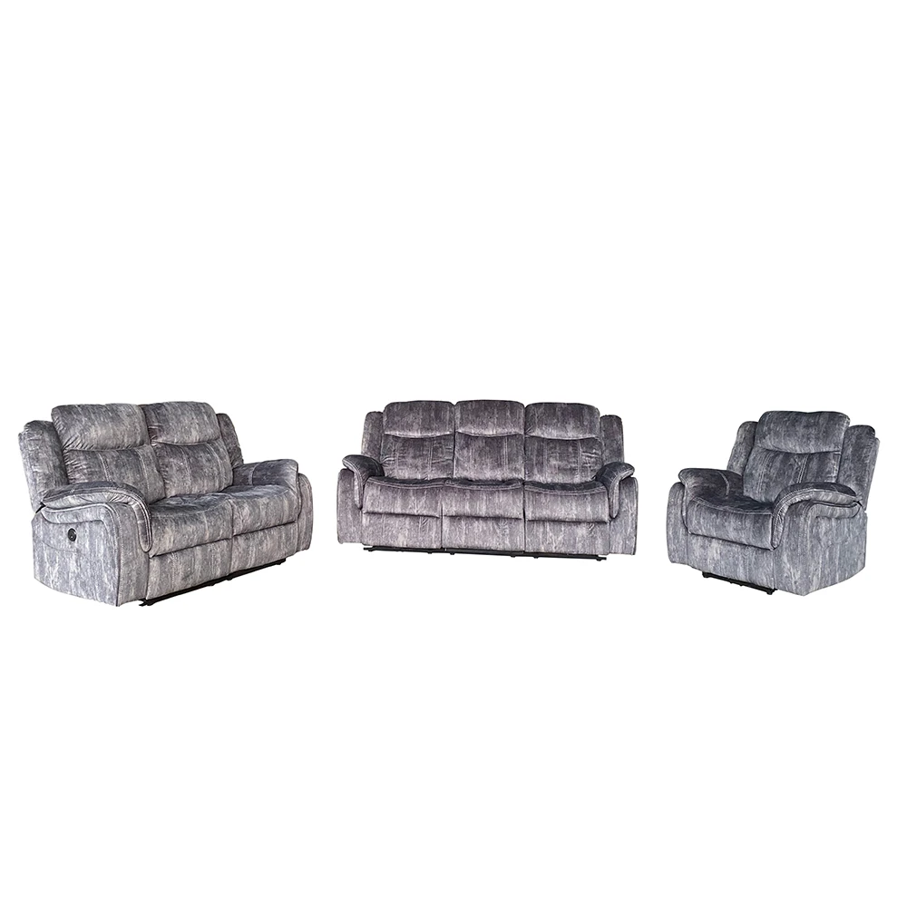 steel frame sofa set with wide seats