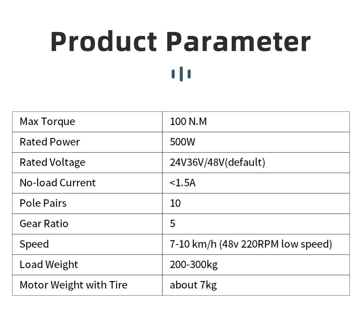 10 Inch 48V 500W 800w 1000w 100N.M 150N.m Low Speed 7-10km/h Electric BLDC Wheel Geared Hub Motor for Agricultural Vehicles