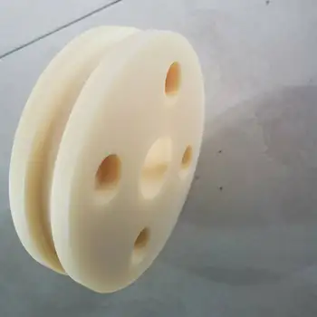 Custom Wear-resistance Insulated U groove Plastic Large Black Pulley Nylon Wheel Sheaves
