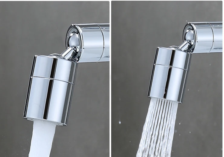 Dual Function Tap Aerator Big Angle Kitchen Sink Faucet Aerator 360 Degree Swivel Faucet Sprayer Bubble