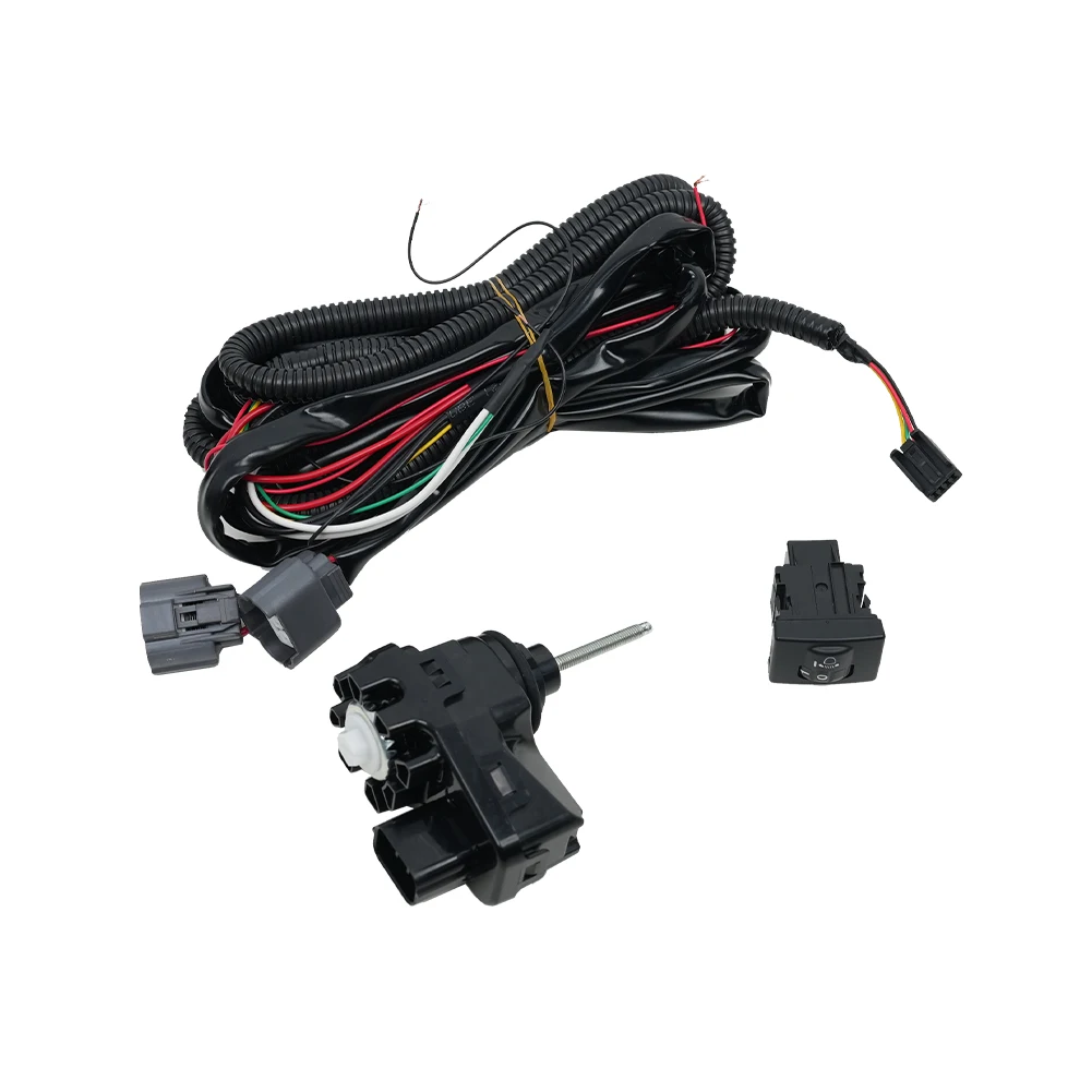 product electric headlight adjustment control wiring harness head light level high quality car headlamp leveling switch-14