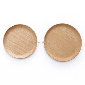 Custom wholesale mango wooden serving plate hotel ruse 10 inch flat dinner plates crockery for restaurant