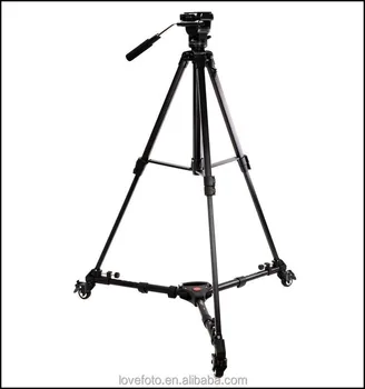 Yunteng YT-900 Heavy Duty Folding 3 Wheels Slider Tripod Dolly for Camera Video Stand With Portable Bag detail image