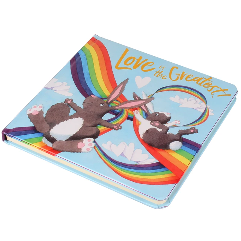 Proveedor de servicios de impresión de libros de cartón Impresión de libros ilustrados de cuentos de tapa dura en color para niños personalizados