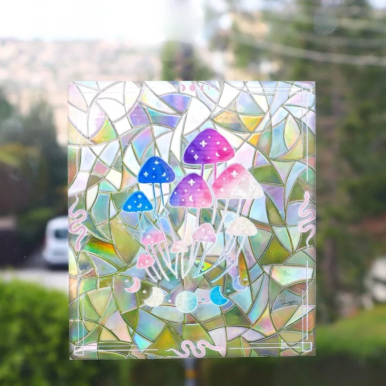Ready Stock Rainbow Maker Sun Catchers Sticker Christmas Window Decor Suncatcher Stickers