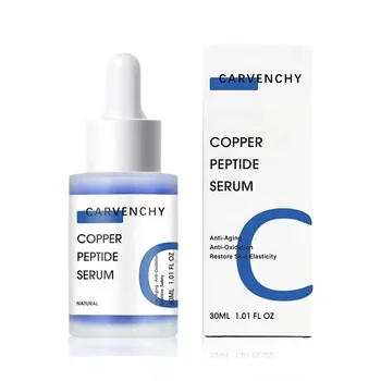 Hot Sale Collagen Anti Aging Peptides Reduce Fine Lines Blue Copper Peptide Face Serum Growth Factor Face Serum For Skin Care