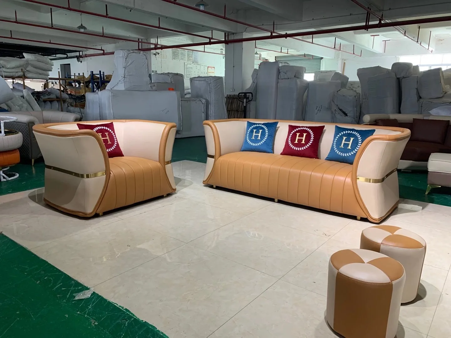 A202 Factory Offer High Quality Leather Sofas Luxury Upholstered Modern Sofa Living Room