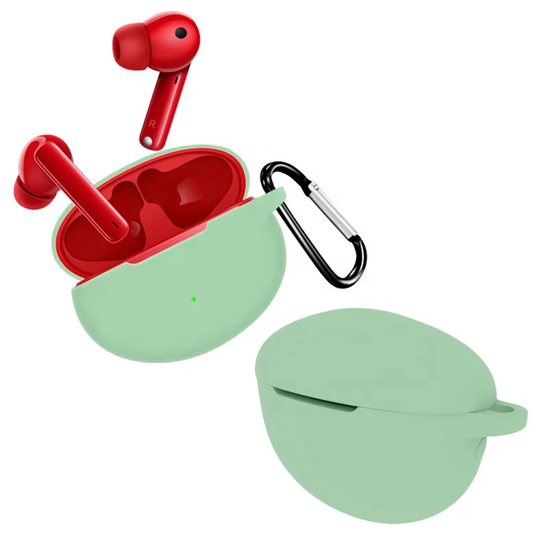 Silicone Earphone Cover Case Use for Huawei Freebuds 4i Headset Protective Shell Accessories Fit for Freebuds 4i Case With Hook