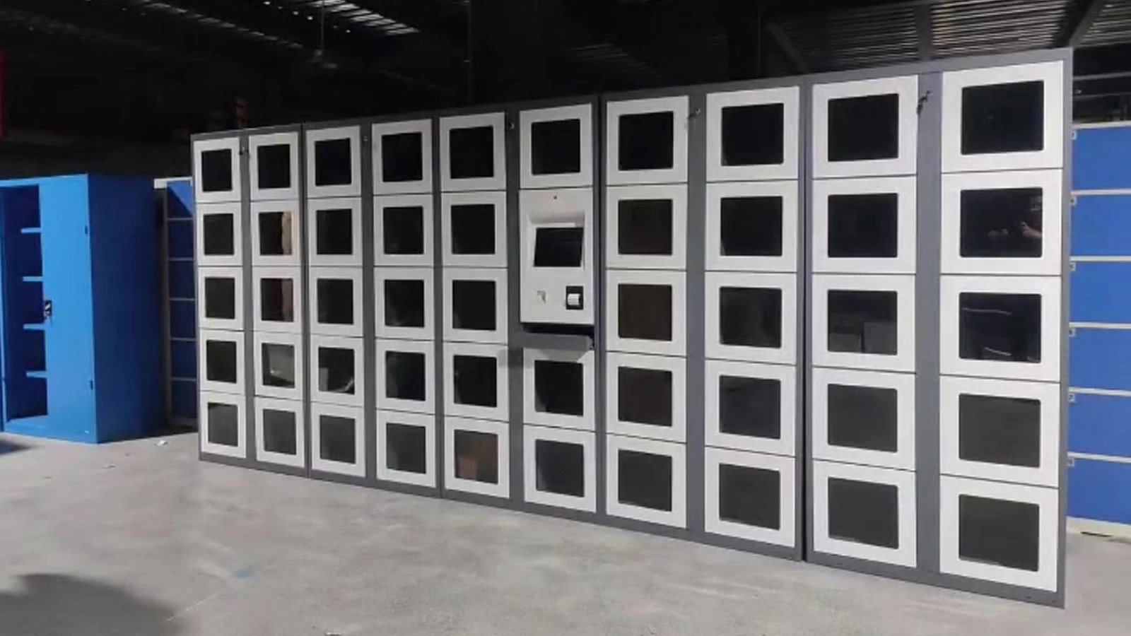 도매가 판매 디지털 잠금 스마트 락커 시스템 맞춤형 야외 양면 주문 배송 전자상거래 락커 박스