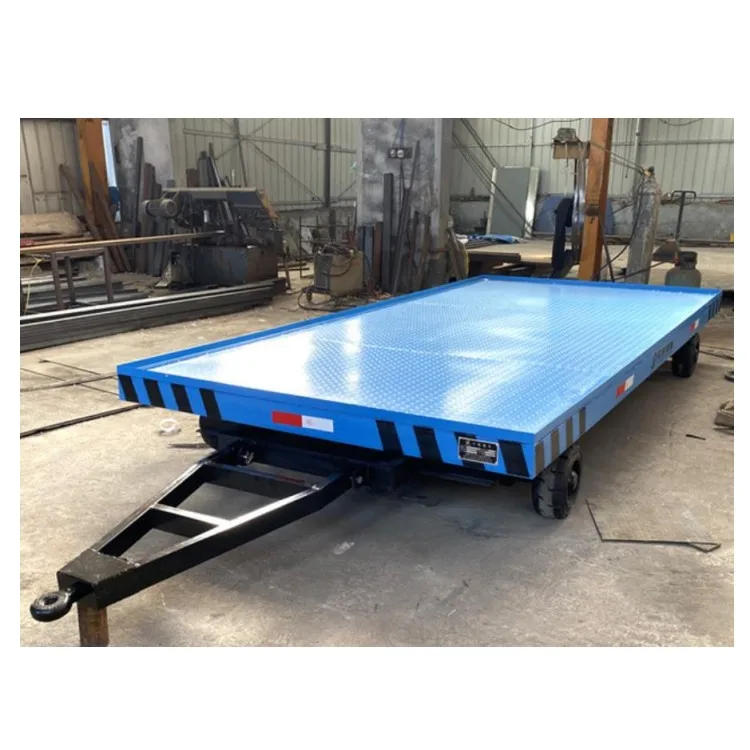 フラットベッドトレーラーフォークリフト牽引トレーラー