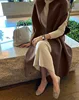 Dark brown wool shawl
