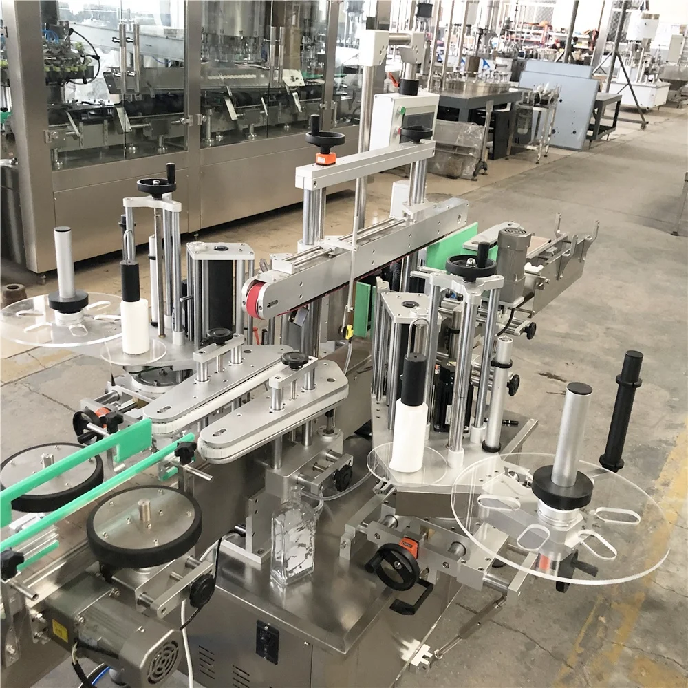 TN-2 Fully Automatic Bottle Self Adhesive Sticker Label  Servo Motor Auto Feeding Label Labeling Machine