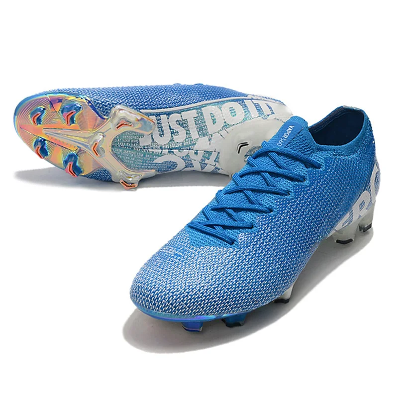 Фирменная спортивная обувь botines de futbo FG с шипами низкие футбольные бутсы мужская прочная футбольная для тренировок