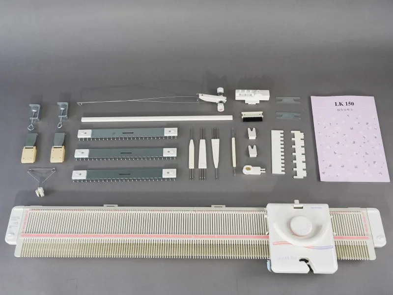 Machine à Tricoter De Calibre Moyen, LK150 6,5 Mm De Calibre Moyen 150 Points De Métier à Tisser Domestique En Plastique Avec Accessoires, Comprend des Accessoires D'aiguilles à Laine Pour Adultes/enf Machine à Tricoter De Calibre Moyen, LK150 6,5 Mm De Calibre Moyen 150 Points De Métier à Tisser Domestique En Plastique Avec Accessoires, Comprend des Accessoires D'aiguilles à Laine Pour Adultes/enf