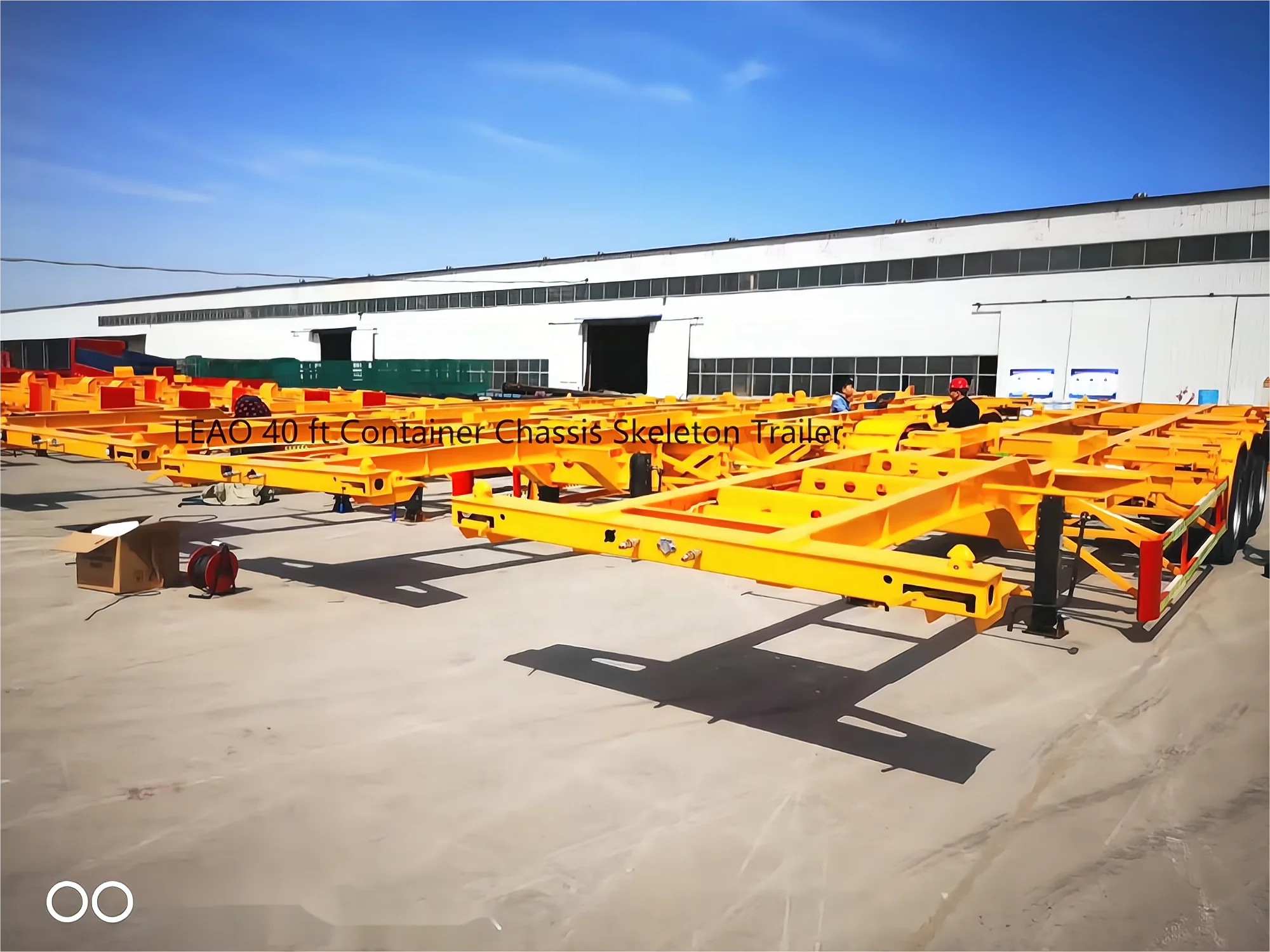 Поставка с завода Liangshan 2/3 оси 20 футов/40 футов каркас рамы/Платформа контейнерный шасси прицеп закрученными замками