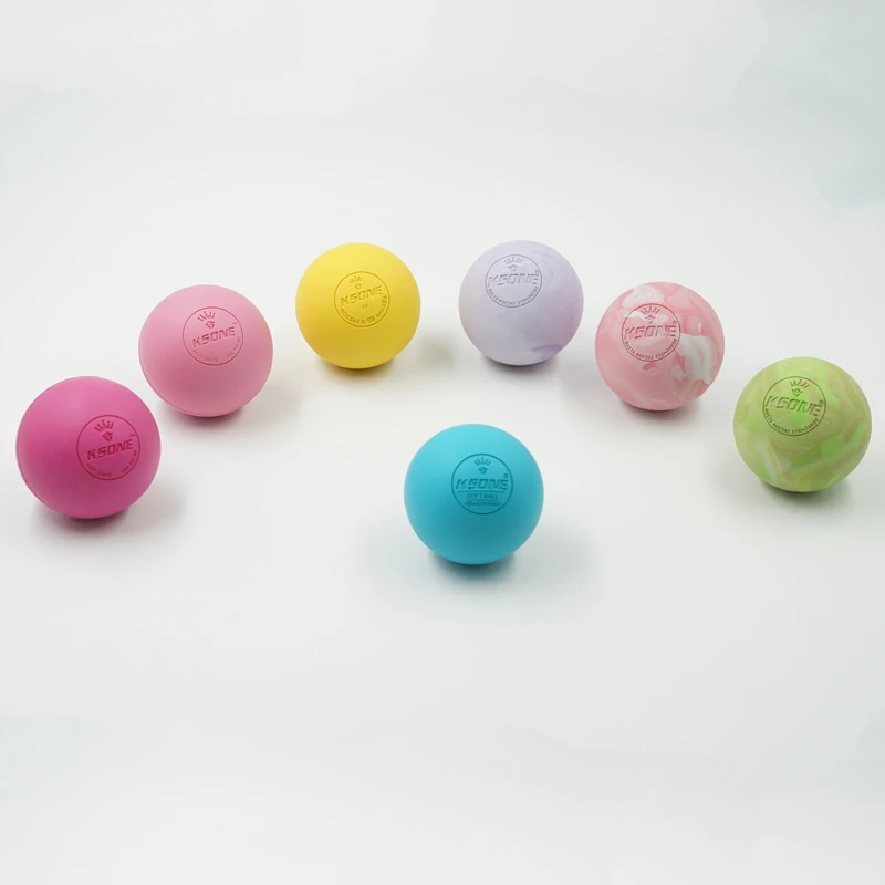 KSONE massage Lacrosse Balls natural rubber massage ball set with custom logo