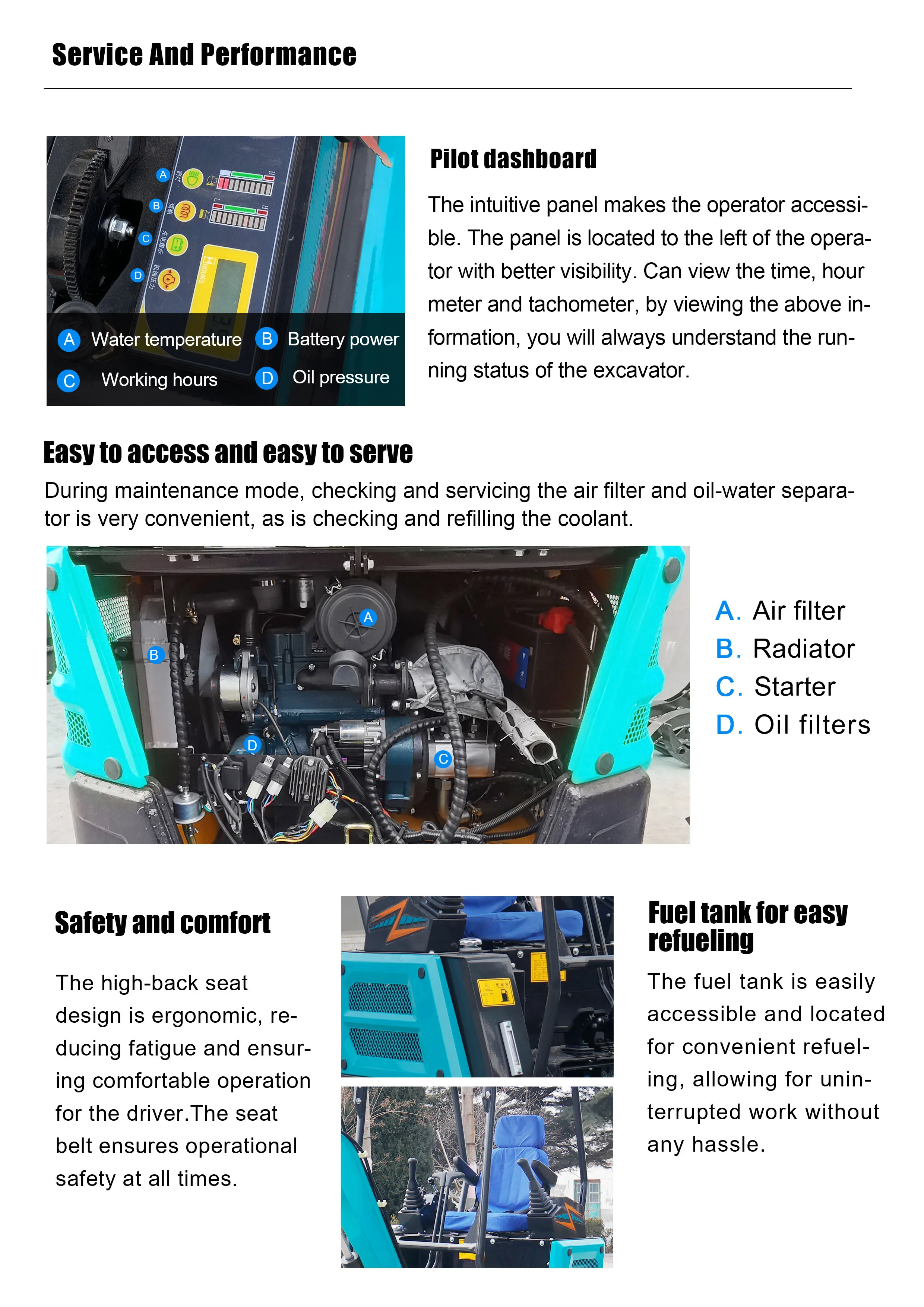 High Efficiency Excavators - Free Shipping & 1 Year Warranty