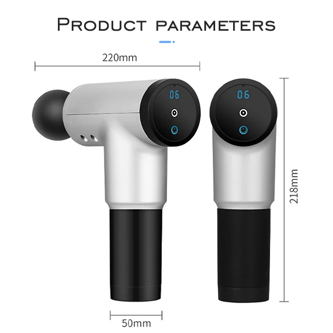 6 Speed LED Display Handheld Deep Tissue Muscle Massager Percussion  Massage Gun