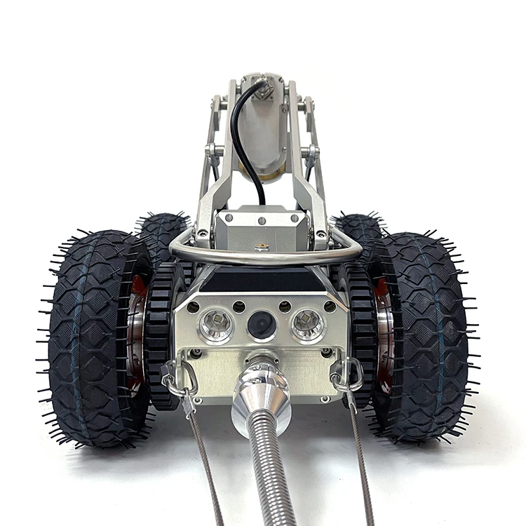 Factory Direct Sale Electric Lifting 60m CCTV Culvert Sewer Pipe Inspection Crawler Robot Camera Price