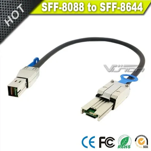 1M Internal Mini SAS to SATA Cable - SFF-8643 to 4X SATA 1M Internal Mini SAS to SATA Cable - SFF-8643 to 4X SATA