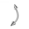 Pointed eyebrow ring