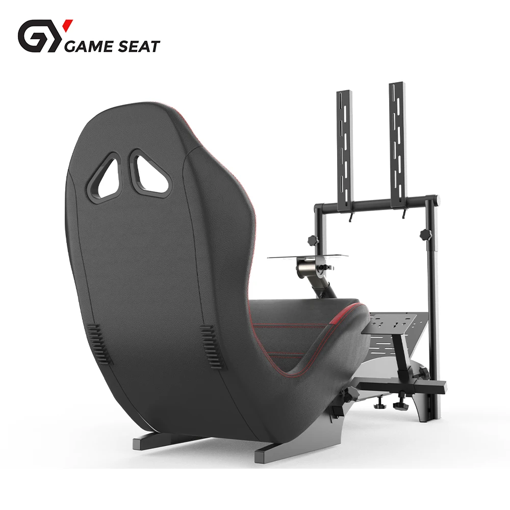 GY046-2 Racing Wheel Stand with Seat Gaming Chair Driving Simulator Cockpit  for All Logitech G923 G29 G920 Thrustmaster PS4