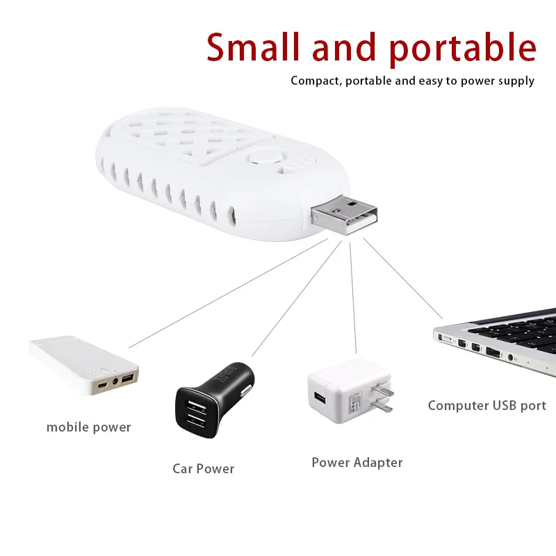 Портативный репеллент от комаров с питанием USB и аккумулятором Электрический для