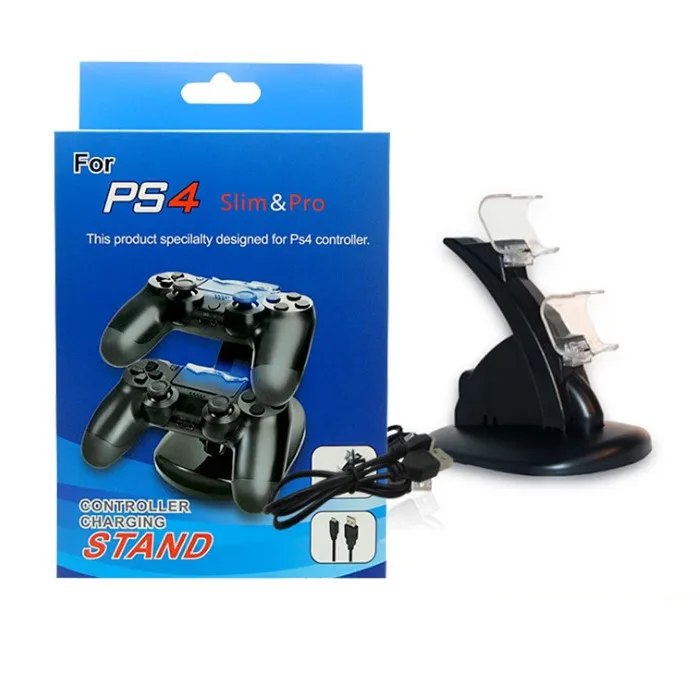 Dual USB Handle Fast Charging Dock Station 5V Output Stand Charger for Playstation 4 PS4 Controller