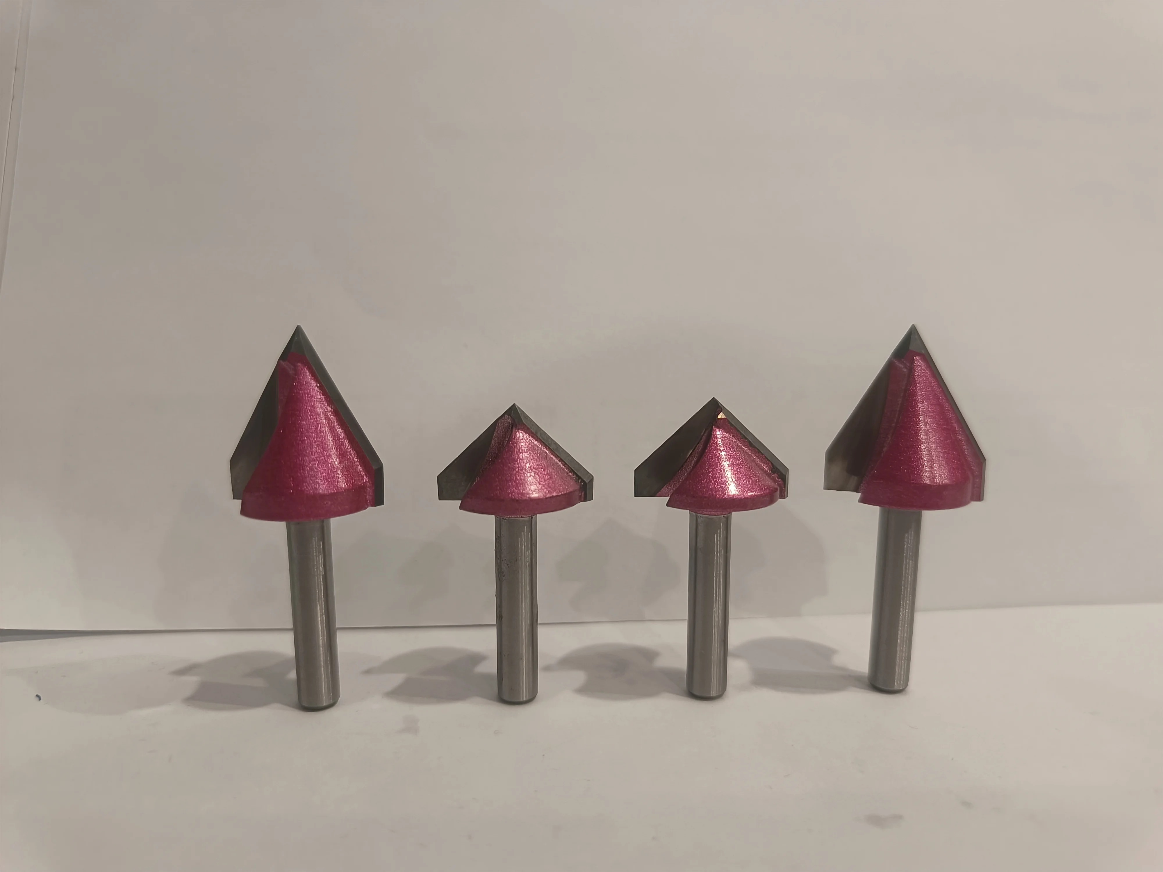 Customized ODM/OEM Solid Carbide V-Shaped Chamfer Carpentry Router Bits CNC Grooving Tools for Wood 3D Engraving