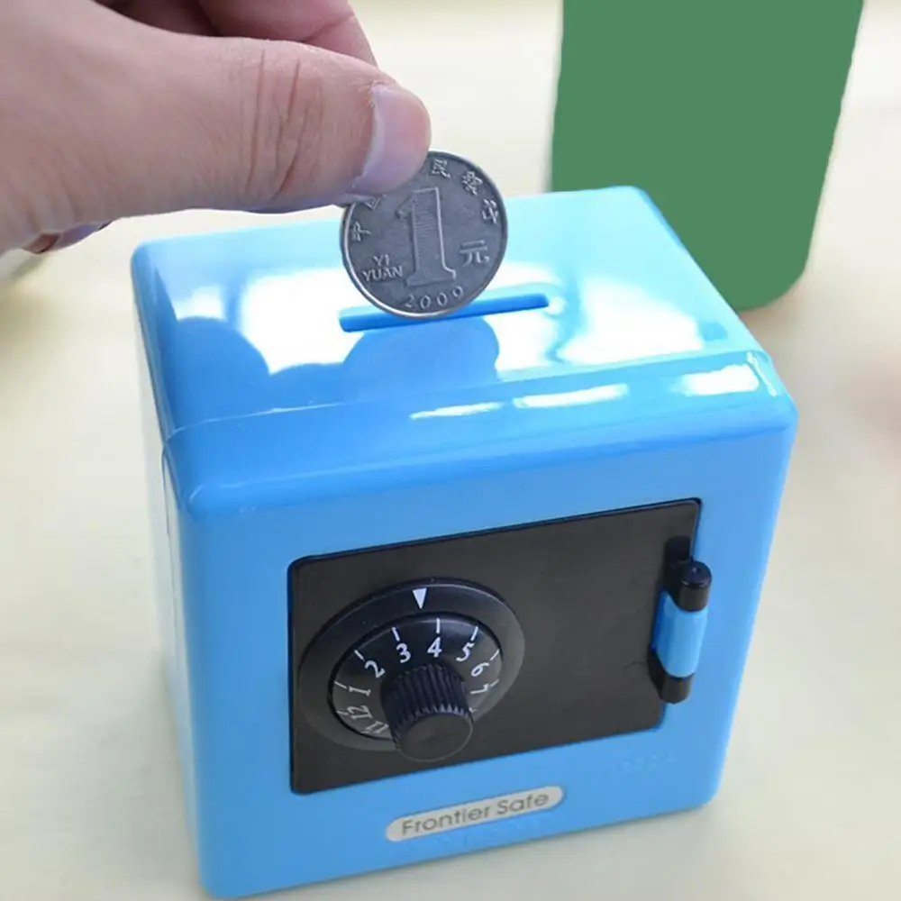 taglia unica Blue Sundatebe cute chiudibile con lucchetto a combinazione salvadanaio codice sicuro Cash risparmio monete salvadanaio regalo 