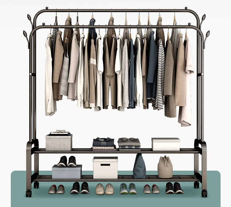 Регулируемая Вешалка для одежды ZQ30 подвесная полка с одной перекладиной полкой обуви Прочная