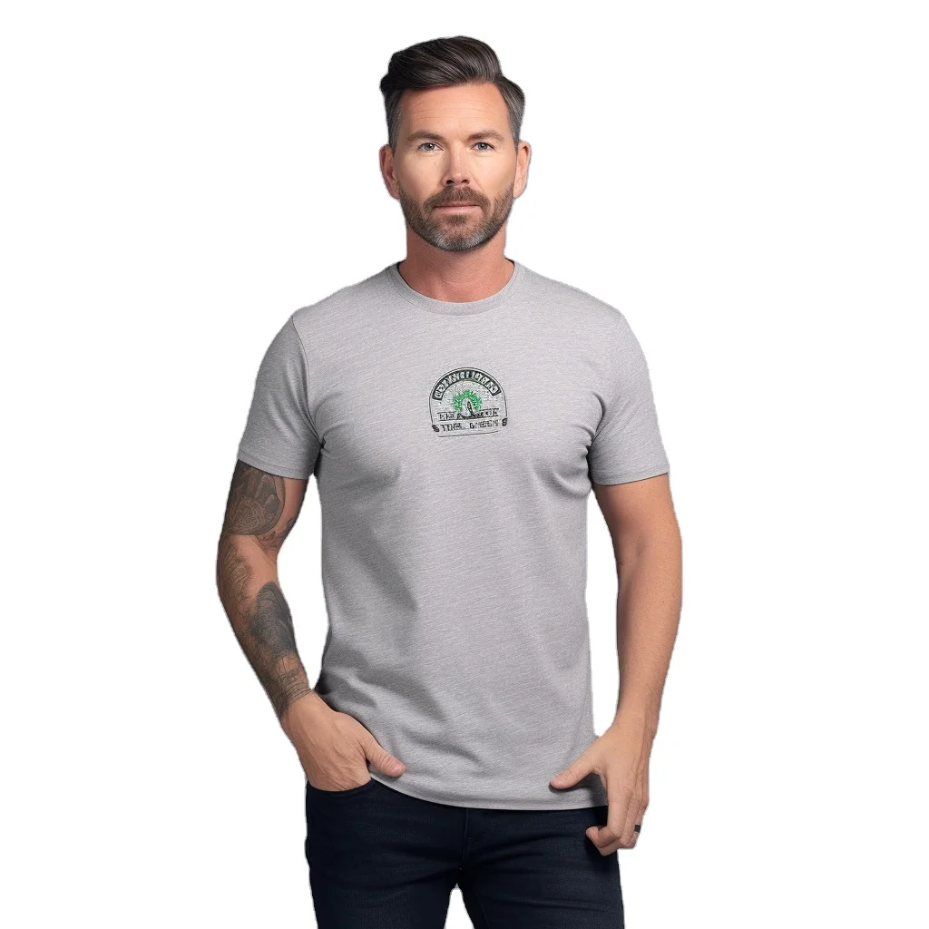 High Quality Custom Printing Super Soft Men's T-shirt 50% Polyester 25% Cotton 25% Rayon Unisex Tri Blend t Shirt for Men