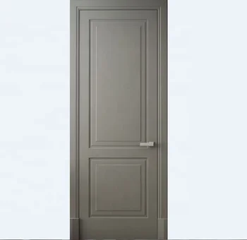 2 Panel Solid Gray Paint Interior Doors Houses Modern