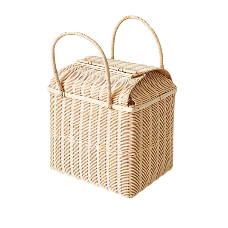 Kingwillow New Design Organizer Basket Eco Friendly Wicker Plastic