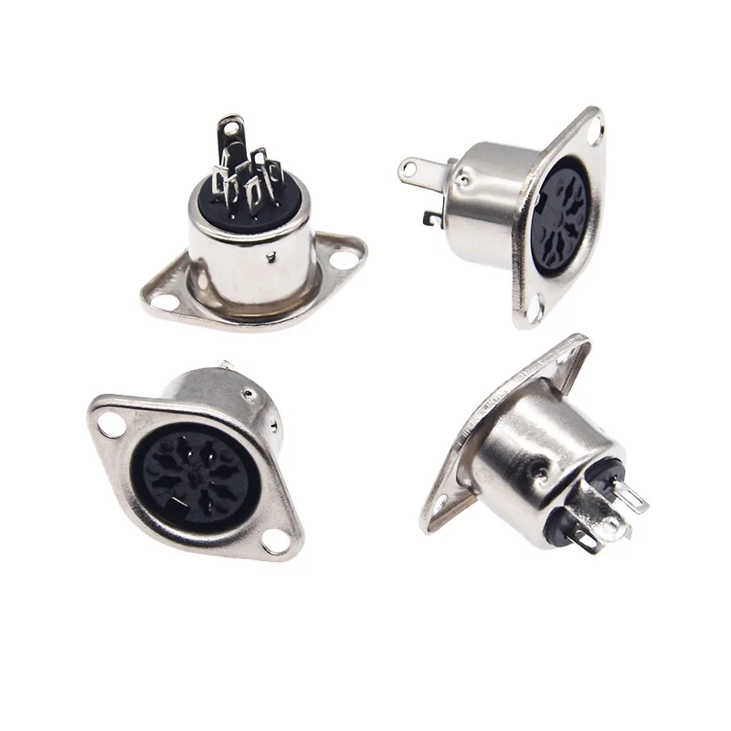 S-terminal Plug and Socket 3/4/5/6/7/8P Pin/core DIN Connector Assembly Type Male and Female Mounted Keyboard Plug