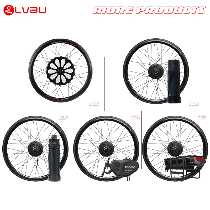Lvbu Enduro Electric Mountain Bike Conversion Kit 16 20 24 29 Inch  Wheel with Battery Uk for Uk Warehouse