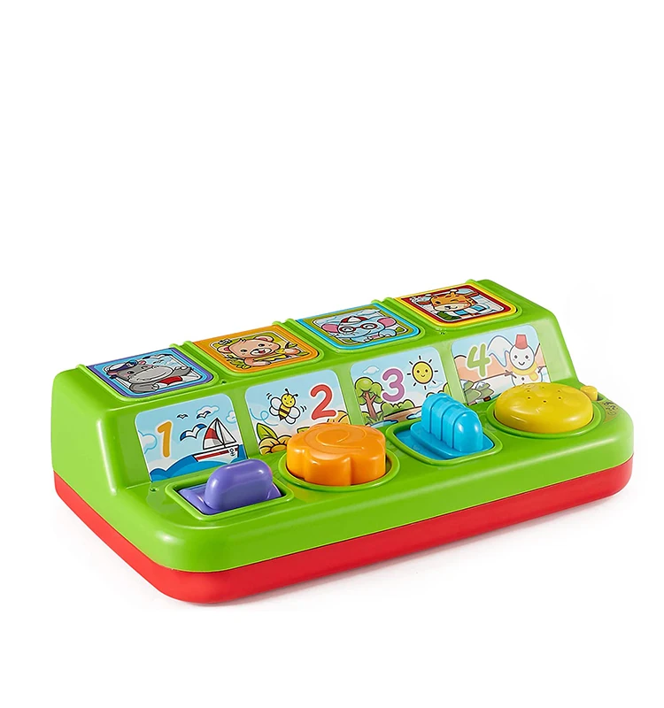 Kid Interactive Pop Up Musical Toy With Music Light Animal Sound