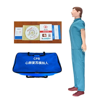 Full body medical manikin for first aid training, simple CPR training manikin