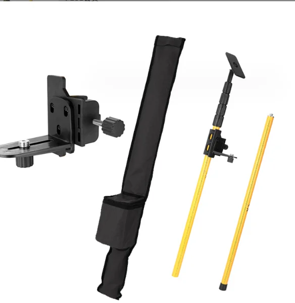 Trépied pour niveau laser, support de plafond, tige de nivellement pour niveau laser, perche télescopique avec 1/4\" et 5/8\"