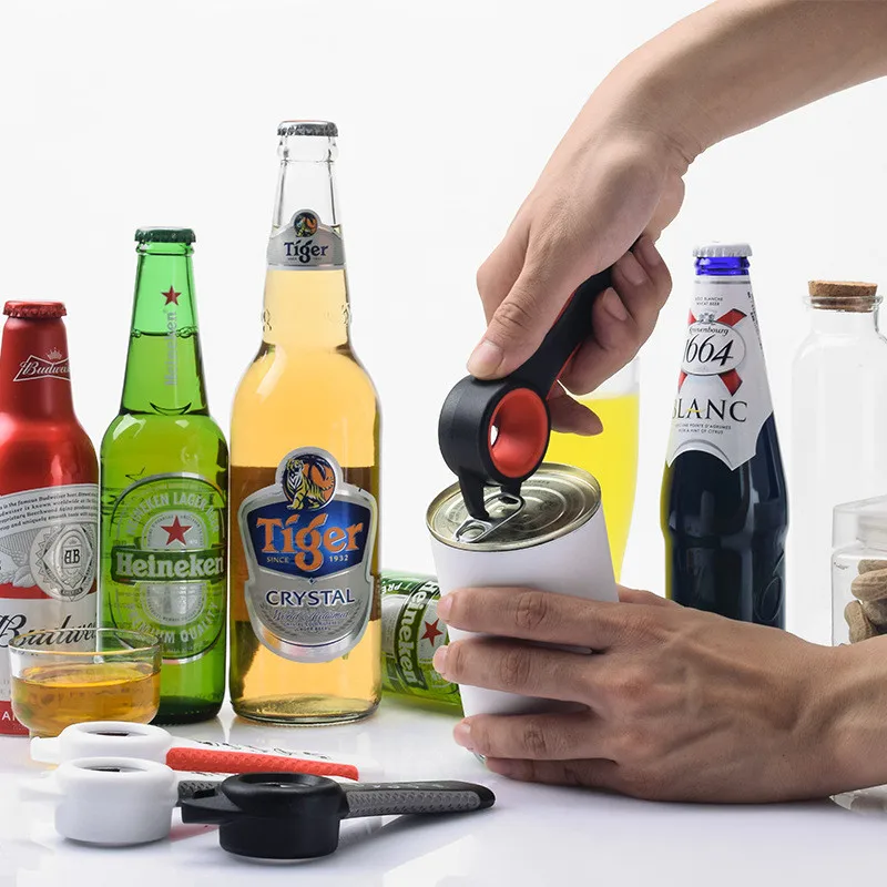 5 in 1 Multi Function Stainless Steel Plastic Can Jar Bottle Open Can Opener Beer Good Kitchen Tool Tools