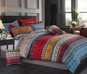 Bohemian Sstriped Duvet Cover, King Size, Multiple Colour