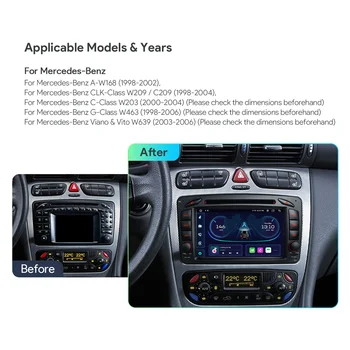 RADIO MERCEDES A-W168, C-Class W203, CLK-Class W209 / C209, G-Class W463 ,  Vito W639 4GB 64GB