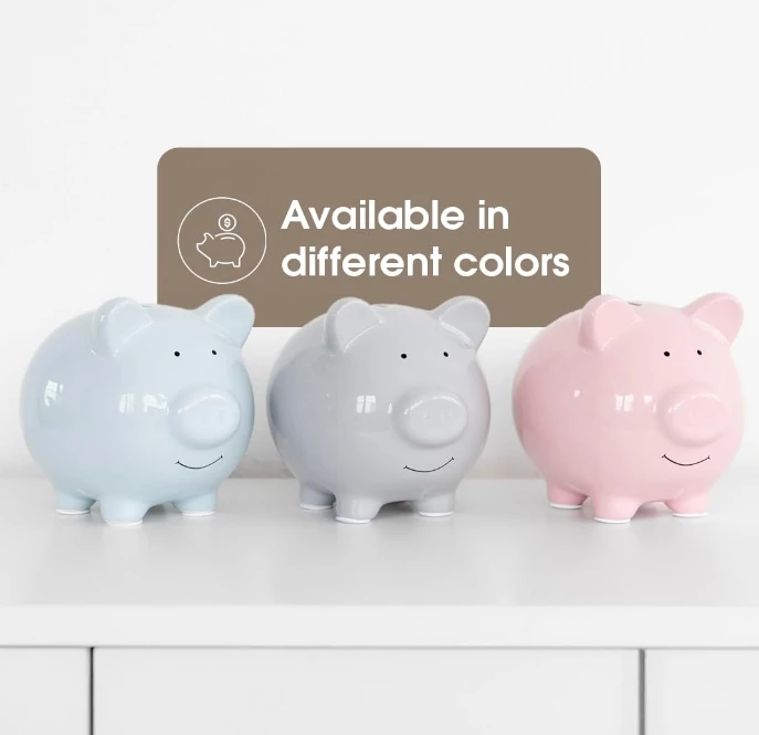 Ceramic Piggy Bank for Adults and Children - Customizable, Beautiful Gift, Dye-Sublimation, Factory Direct Sales