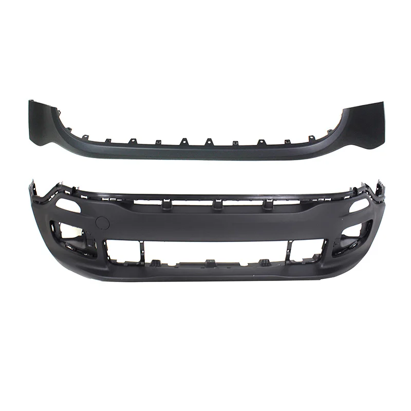 Front Bumper Cover Set of 2 For 2015-2018 Jeep Renegade Primed top Textured Bottom Upper and Lower