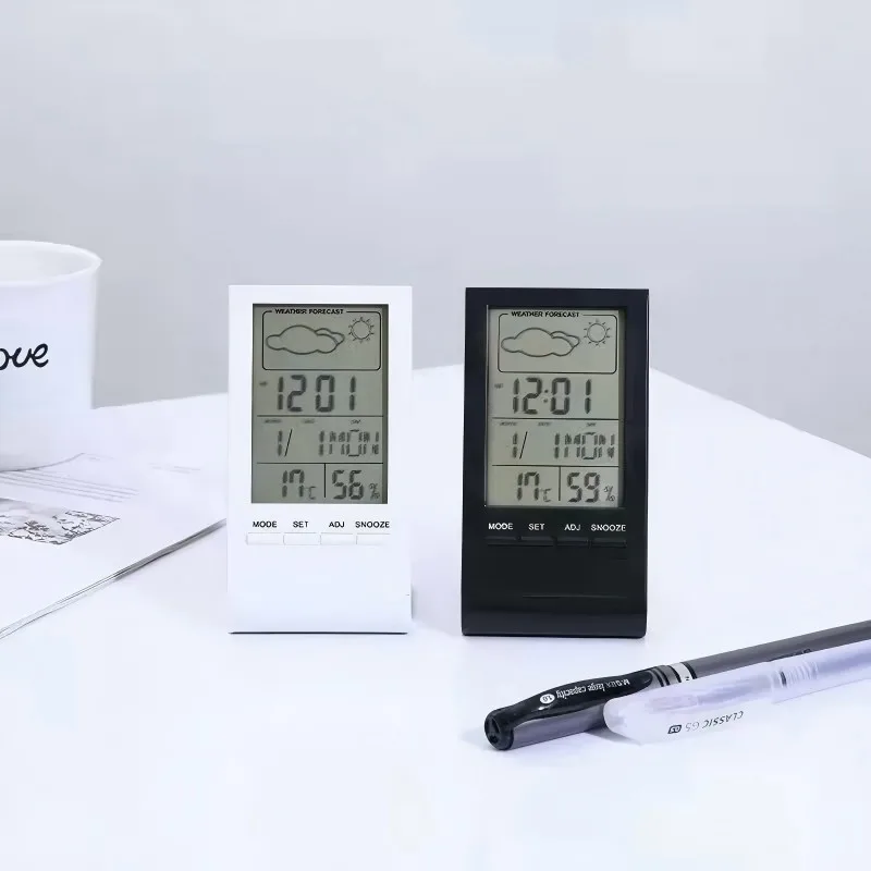 2024 Digital  Desktop Calendar Month Date  Alarm Large Displays Weather Station Clock