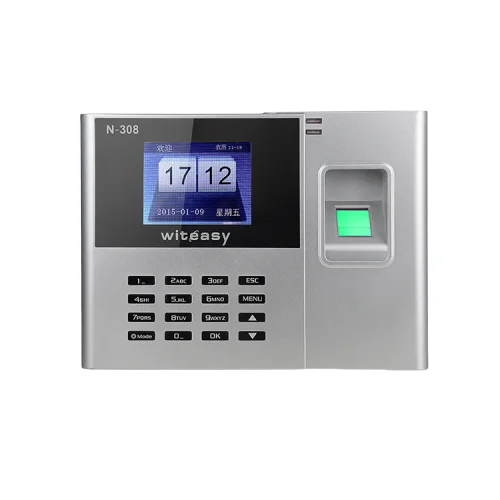 Clock Pointer Recorder Fingerprint Recognition Biometric Time in Time Out Finger Print Attendance Time Machine N308
