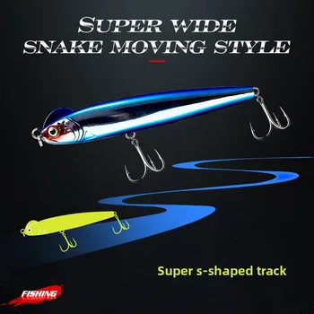 Hard Bait Artificial Pencil Lure Sea Fishing Slow-Sinking Twitch-and-Stop Action 130mm 26g for Sea Bass – Pencil – view 4